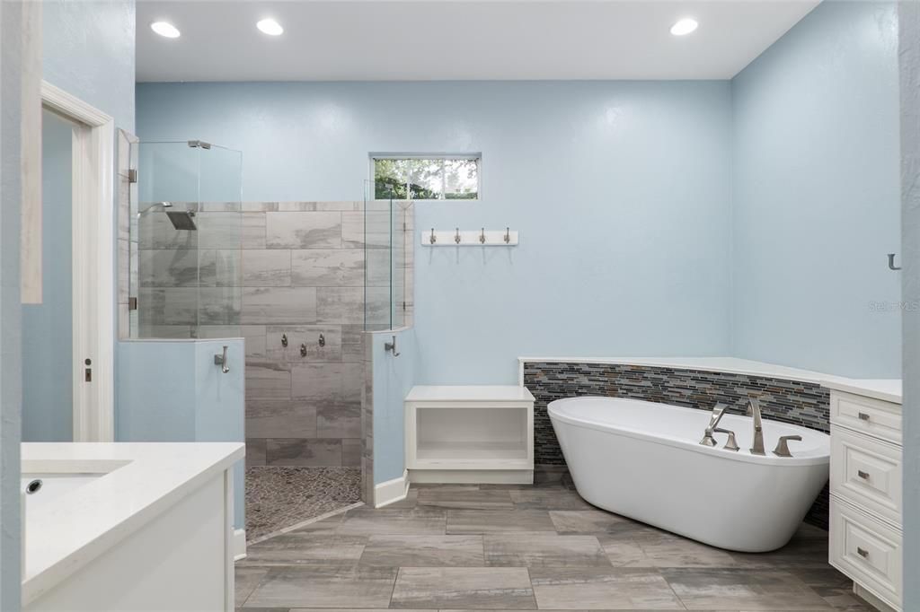 Remodeled primary bathroom