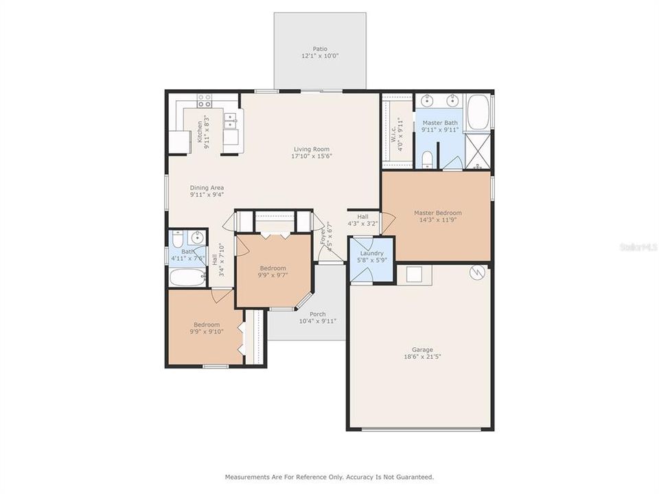 Floor plans are for illustration only; they are not a substitute for architectural floor plans. Measurements are approximate