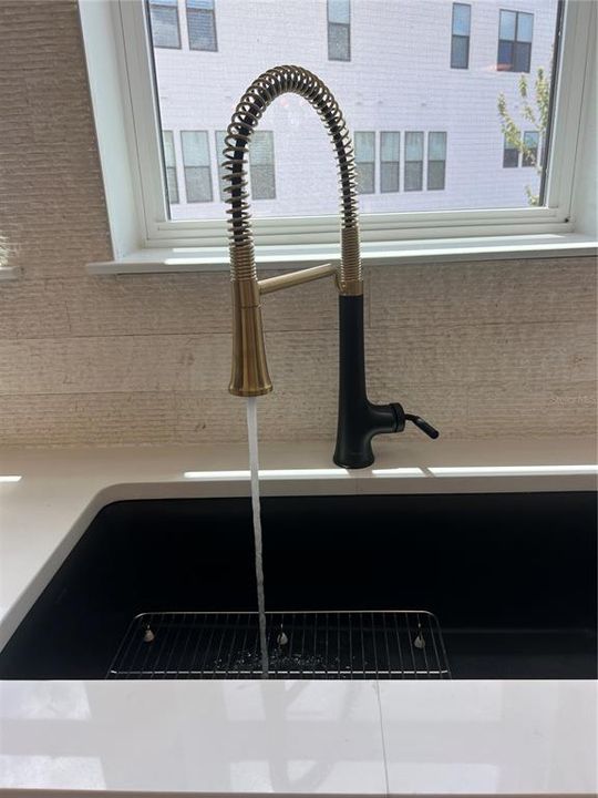 Sink fixture - gold and black