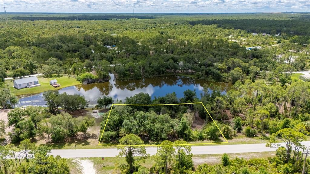 Three adjacent waterfront lots in Tropical Gulf Acres!