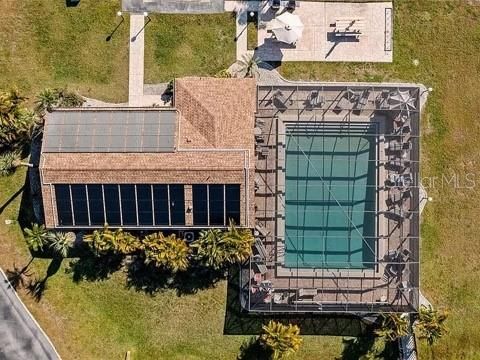 aerial of pool provided by seller