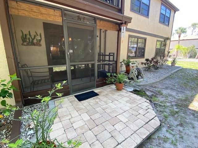 Screened lanai on rear and pavered rear patio