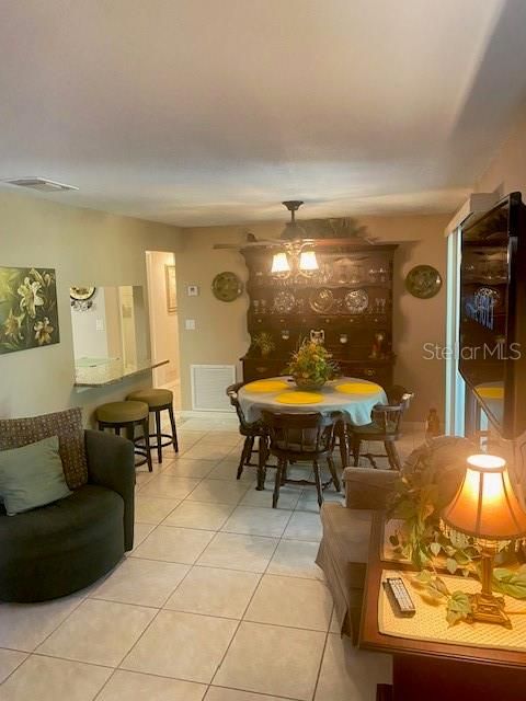 Dining area views from front door