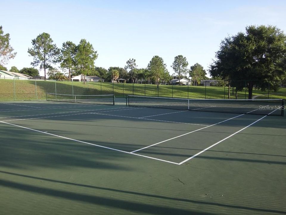 Community tennis courts