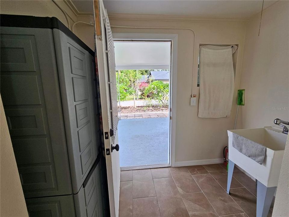 Mud Room off of Carport