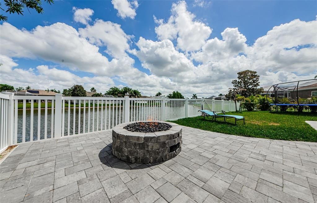 Brick Pavers with Gas Fire Pit