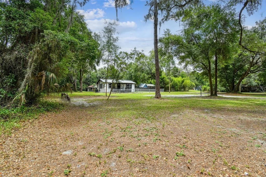 Front yard extended left view