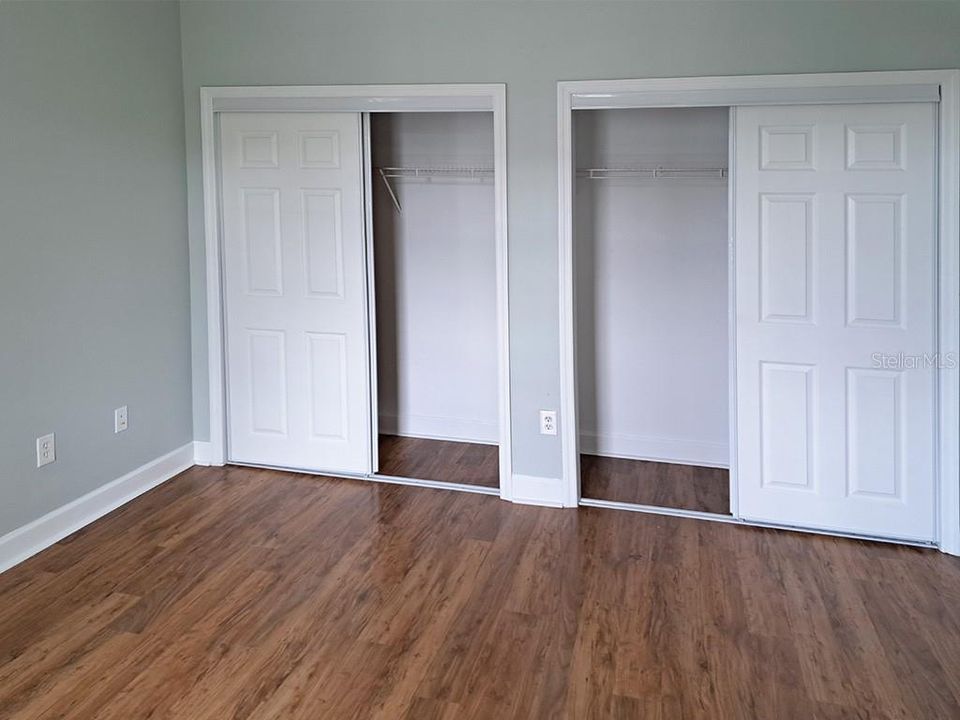 Bedroom 3 closets