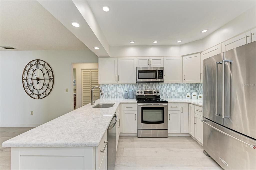 Updated Kitchen with Stainless Steel Appliances