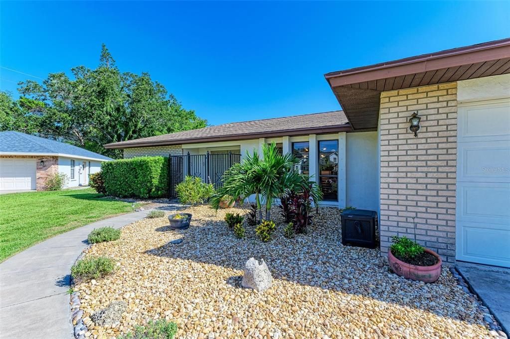 Walkway to front door