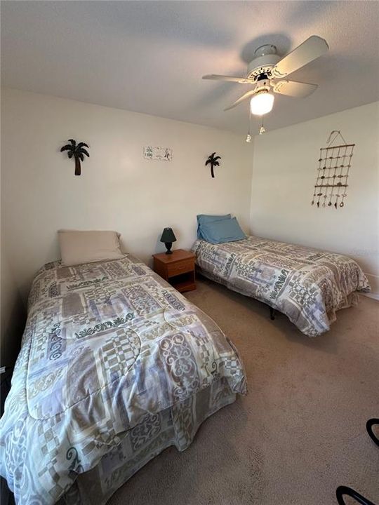 Bedroom - second bedroom with 2 twin beds.