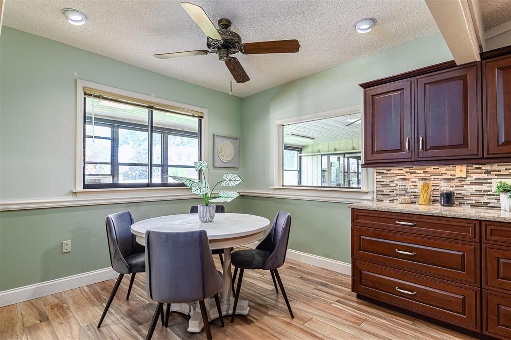 Dinette space in kitchen