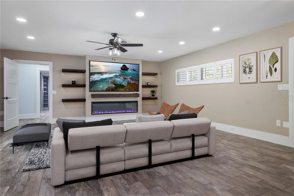 Virtually Staged Living Room