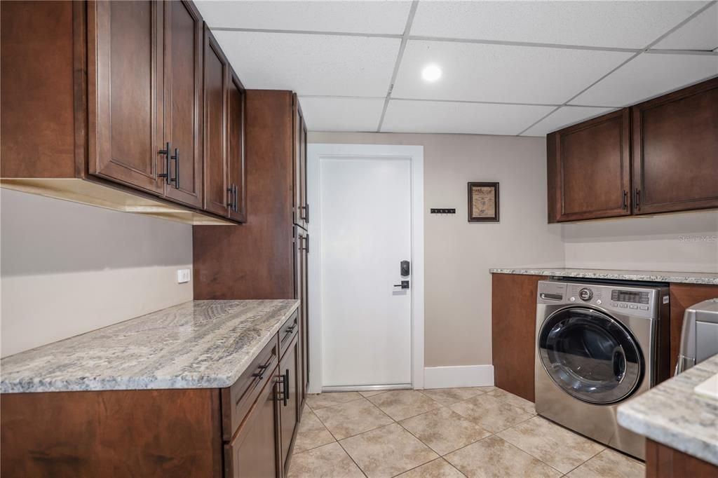 Laundry Room with Extra Cabinets