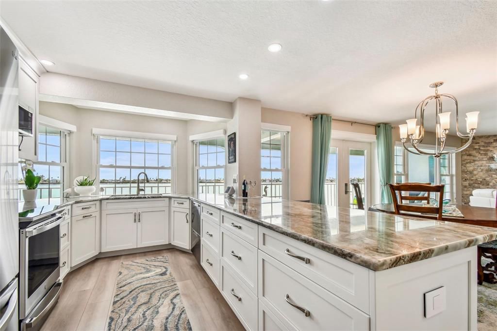 Kitchen overlooking Pass-a-Grille channel