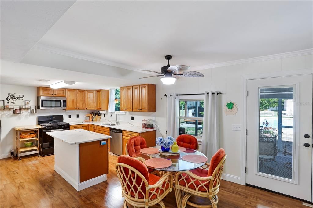 Fully loaded kitchen with quartz counter tops and ....