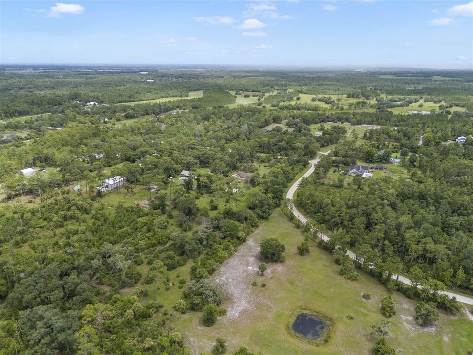 Aerial from the Back of the Property