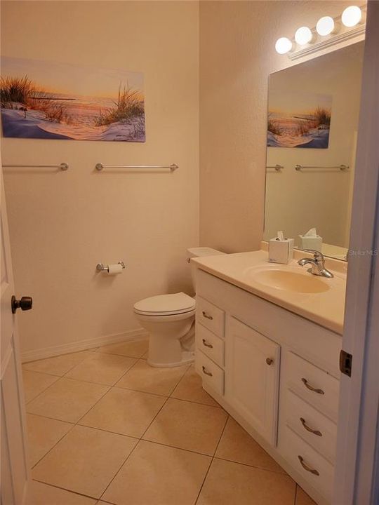 Master Bathroom with shower tub combo