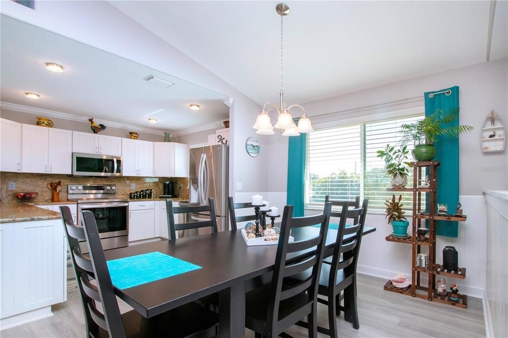 Dining Area With Wainscot