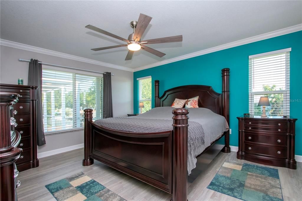 Primary Bedroom with Crown Molding