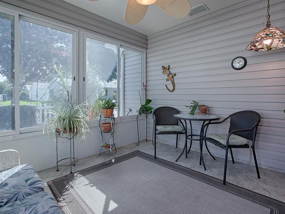 Ceiling fan and tile floors