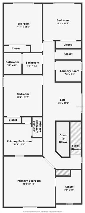 Floor plan level two.