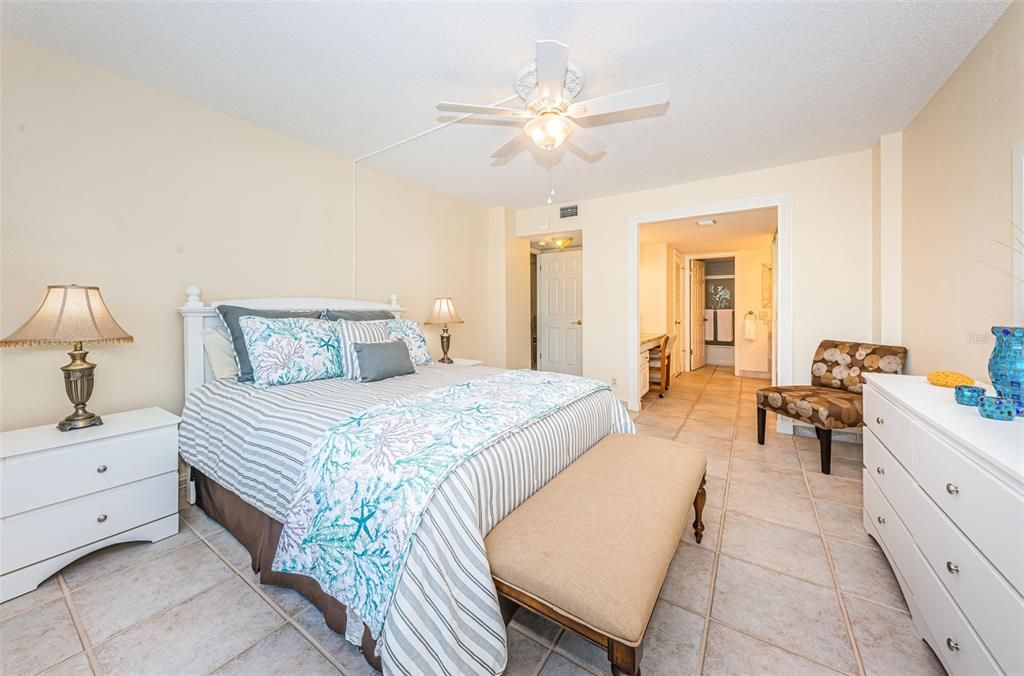 Light & Bright Master Suite Features Dual Vanities, Walk in Closet & Dress Area