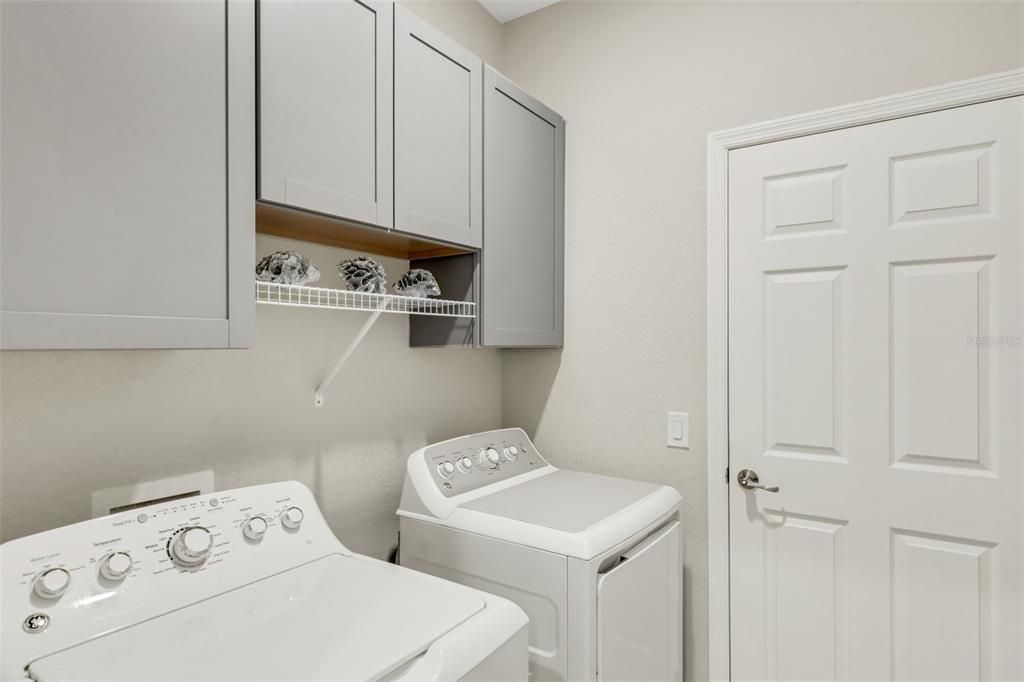 Upgraded Cabinets in Laundry Room