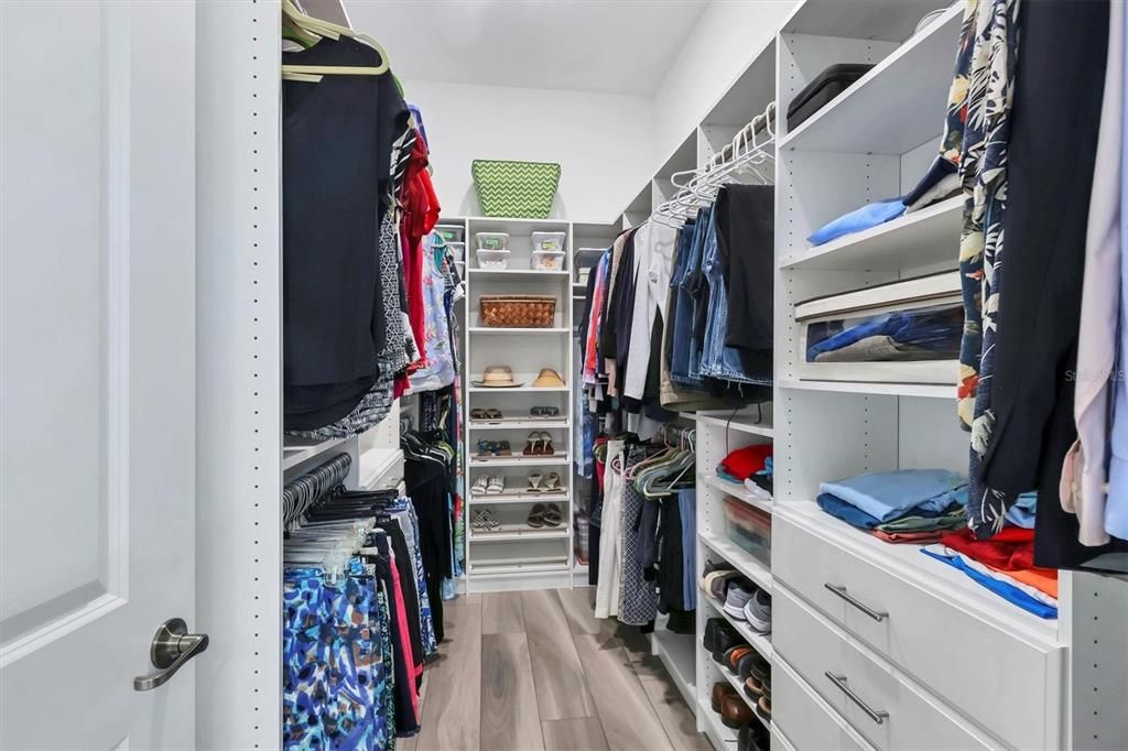 Primary closet