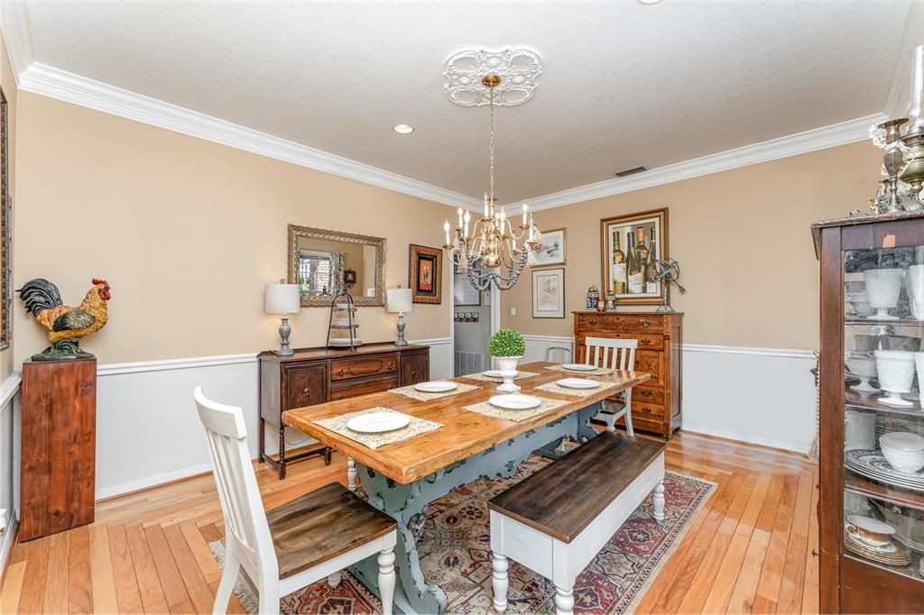 Formal living and dining rooms create an elegant atmosphere for entertaining.