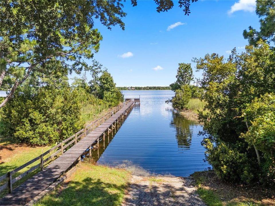 Boat ramp and dock