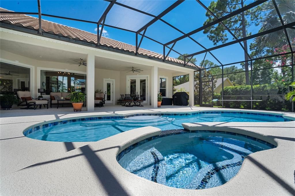 Hot tub and pool