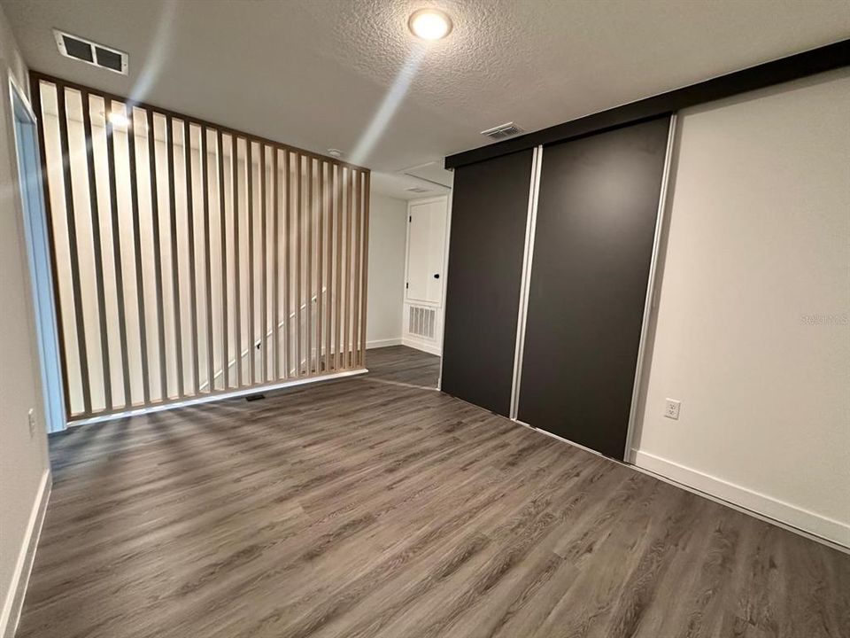 Loft with laundry closet (upstairs)