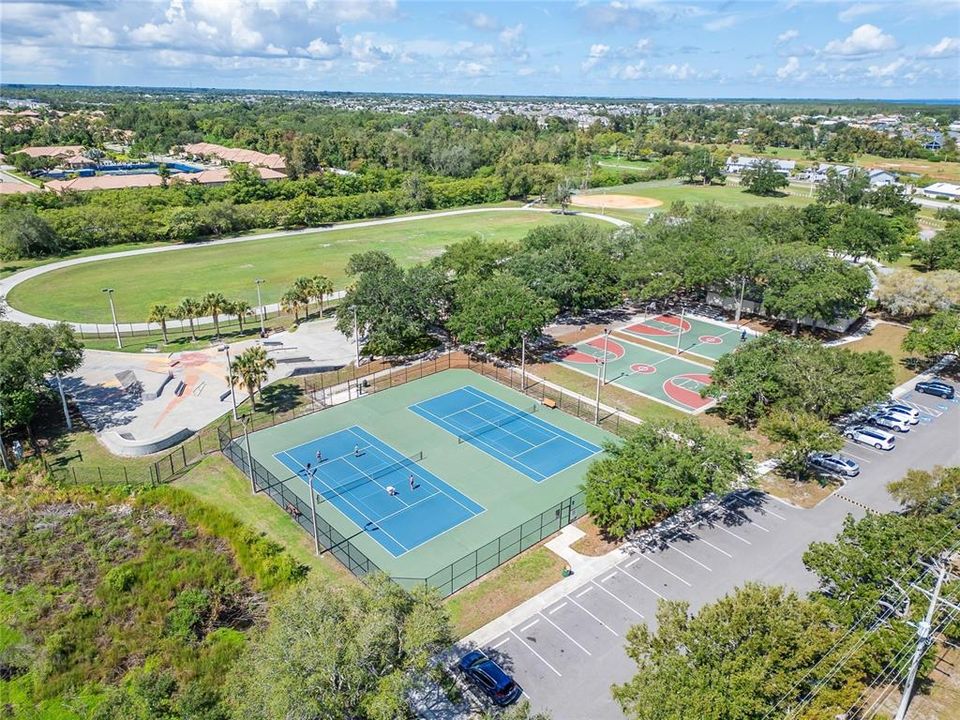 APOLLO BEACH PARK & RECREATIONAL CENTER WITH TENNIS, BASKETBALL AND SKATE PARK