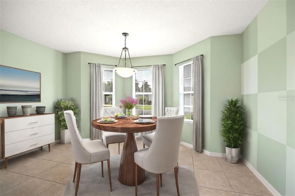 Virtually Staged - Breakfast Nook