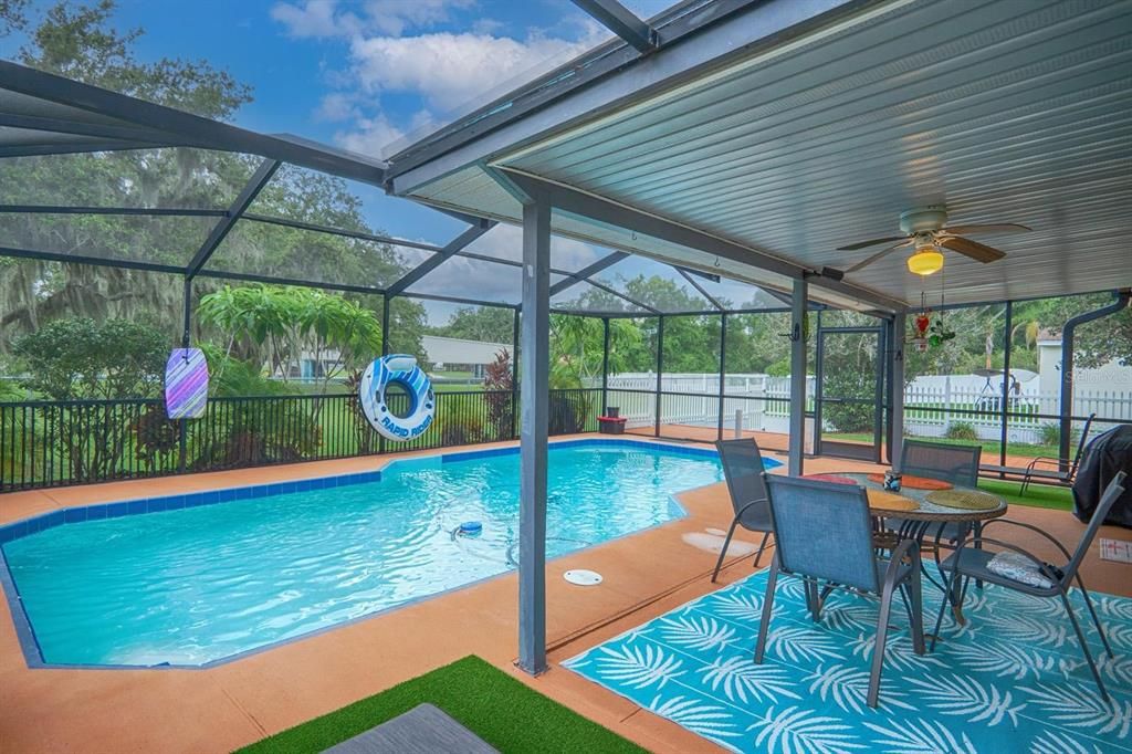 Screened pool and porch