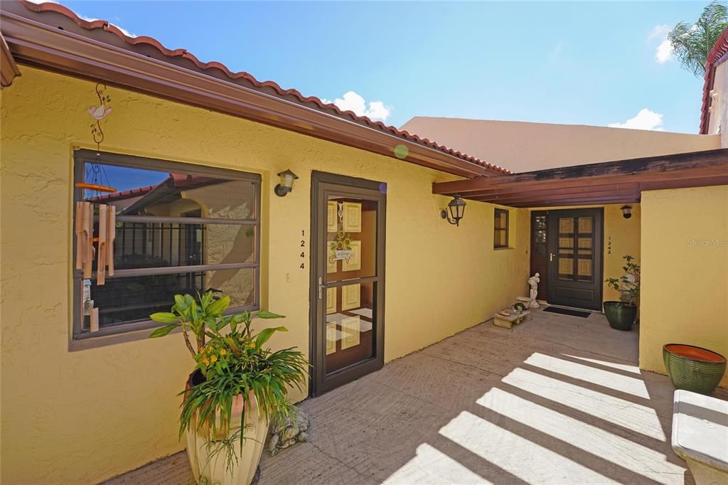 Courtyard entry area