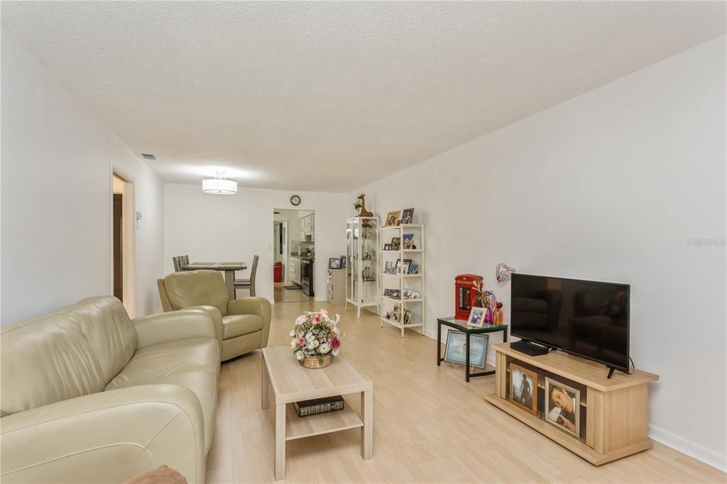 Open and Spacious Living/Dining Room.