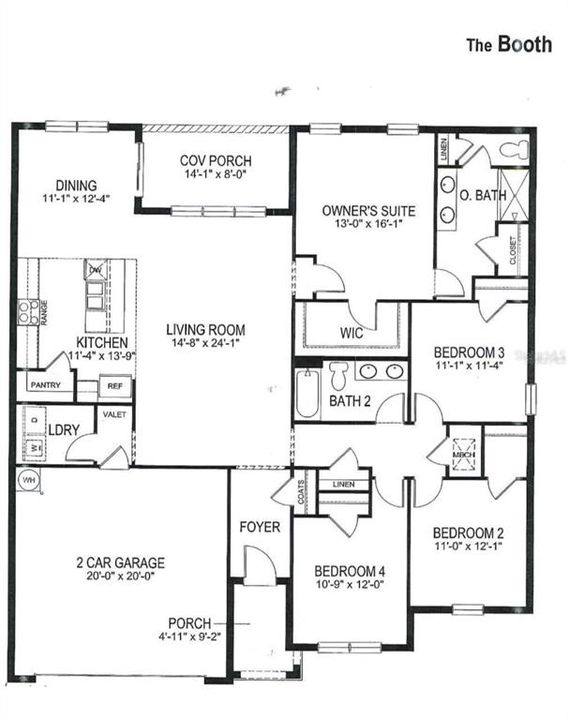 На продажу: $330,000 (4 спален, 2 ванн, 1956 Квадратных фут)