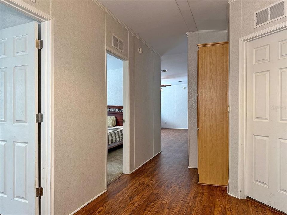 Hallway Facing Living Area & Kitchen