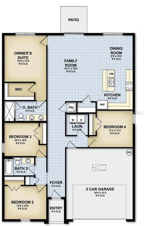 Active With Contract: $327,440 (4 beds, 2 baths, 1776 Square Feet)