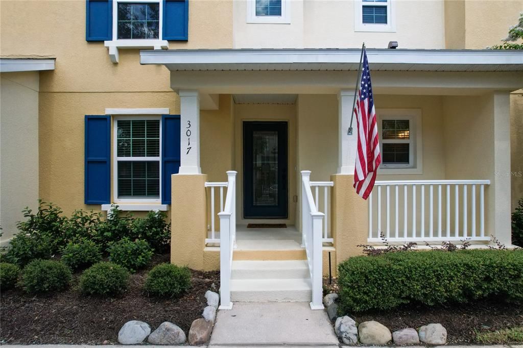 Handsome front porch