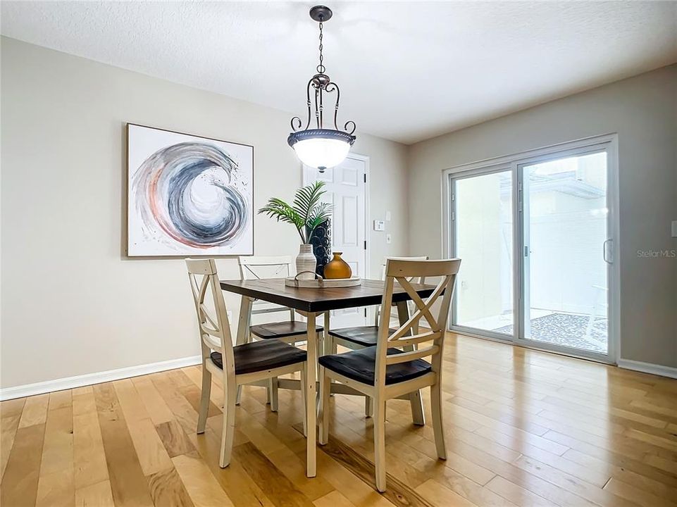 Dining Room with view of Private Courtyard