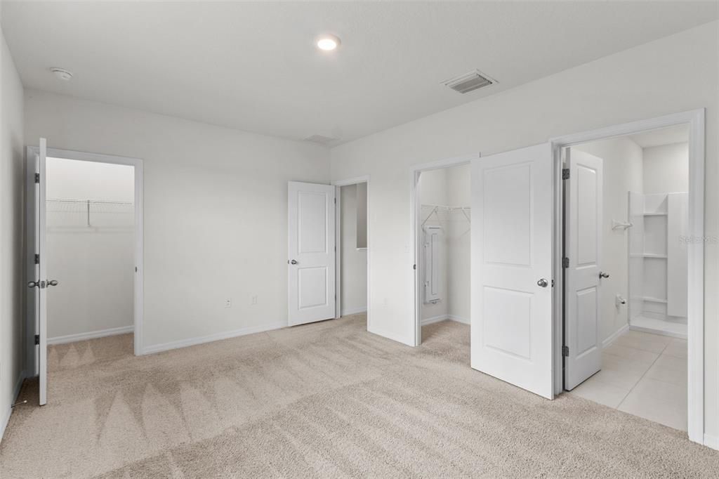 MASTER SUITE WITH 2 CLOSETS