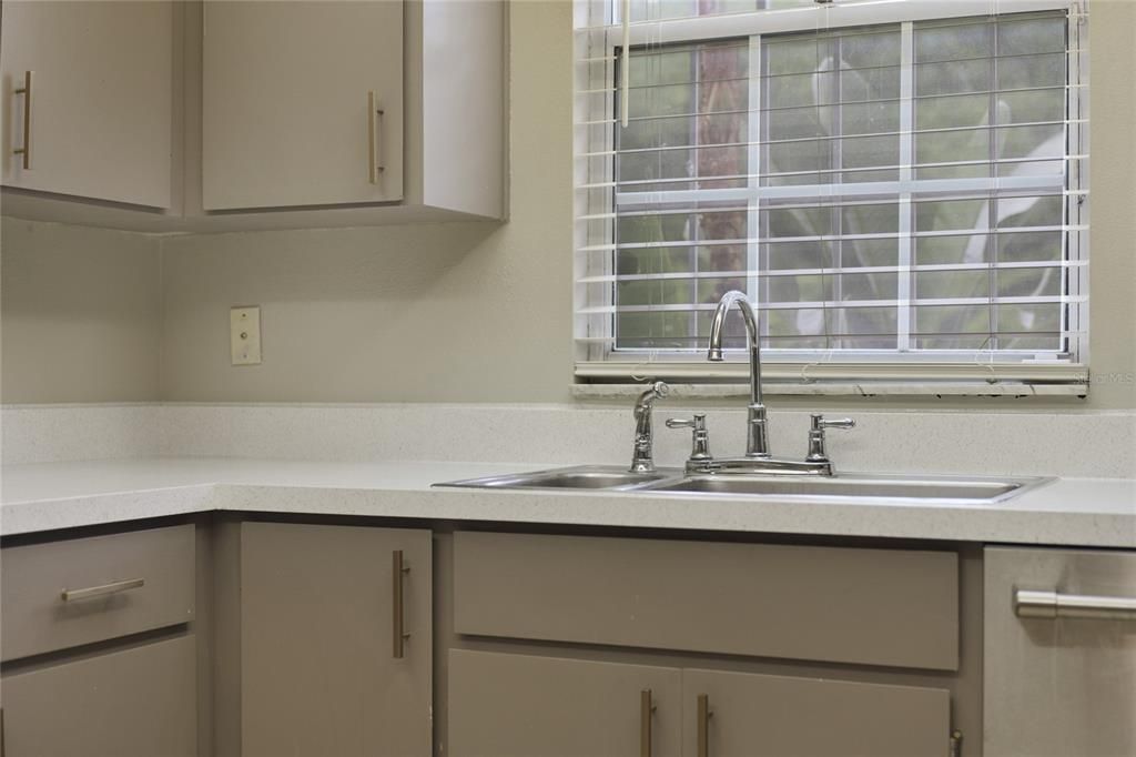 Kitchen with window over sink