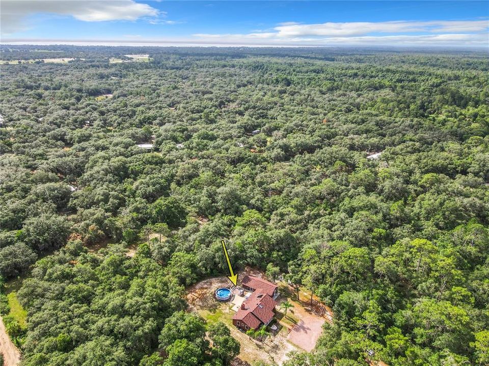 Peace and tranquility tucked away in Tiger Creek Forest on 5 acres