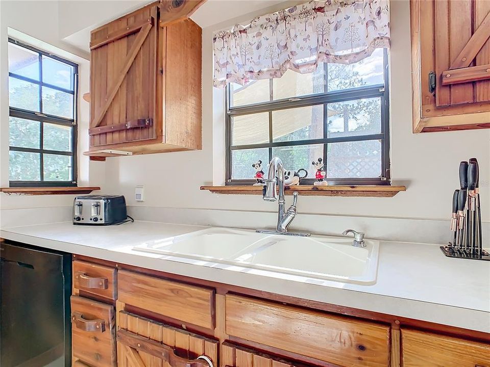 You will enjoy your backyard view from the window over the kitchen sink.