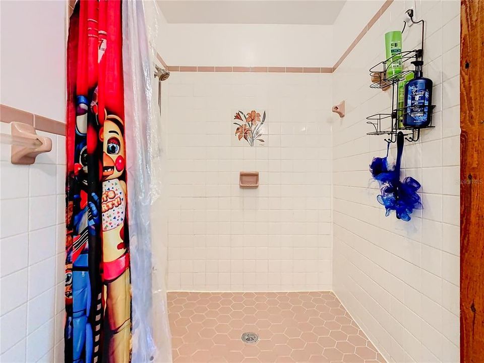 Large walk-in shower