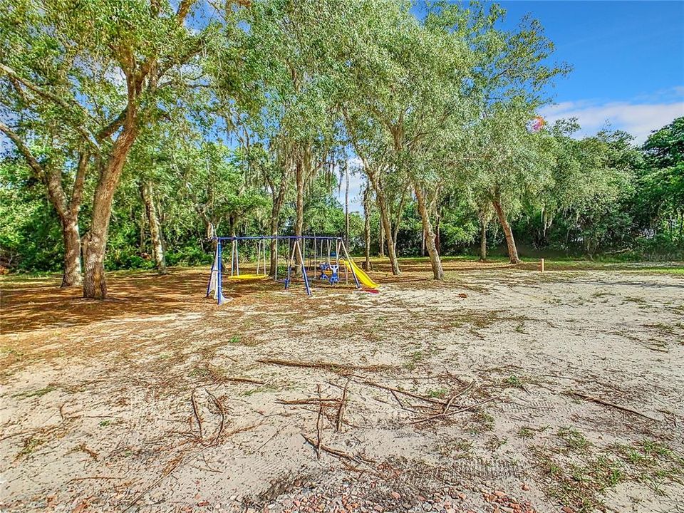 Playground equipment stays with the property