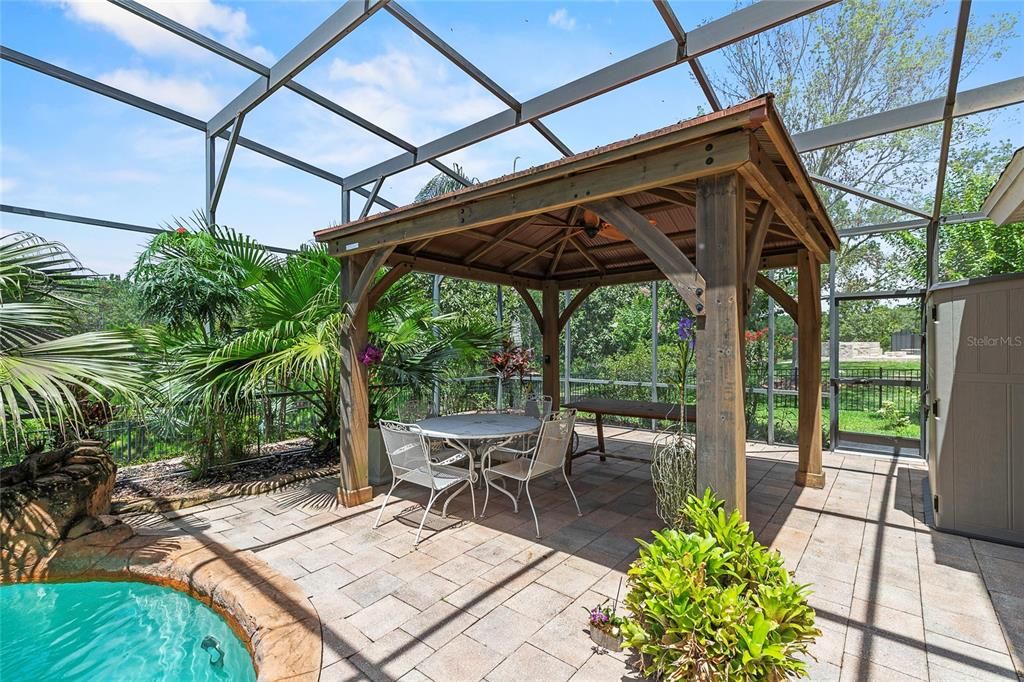 Gazebo in Pool, Spa, Deck in Birdcage